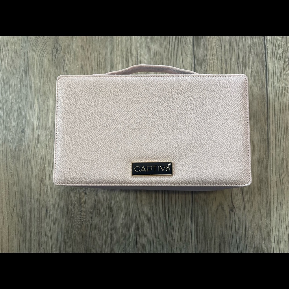 Captiv8 Small Blush Travel Bag with Adhesive, No movement Makeup Bag